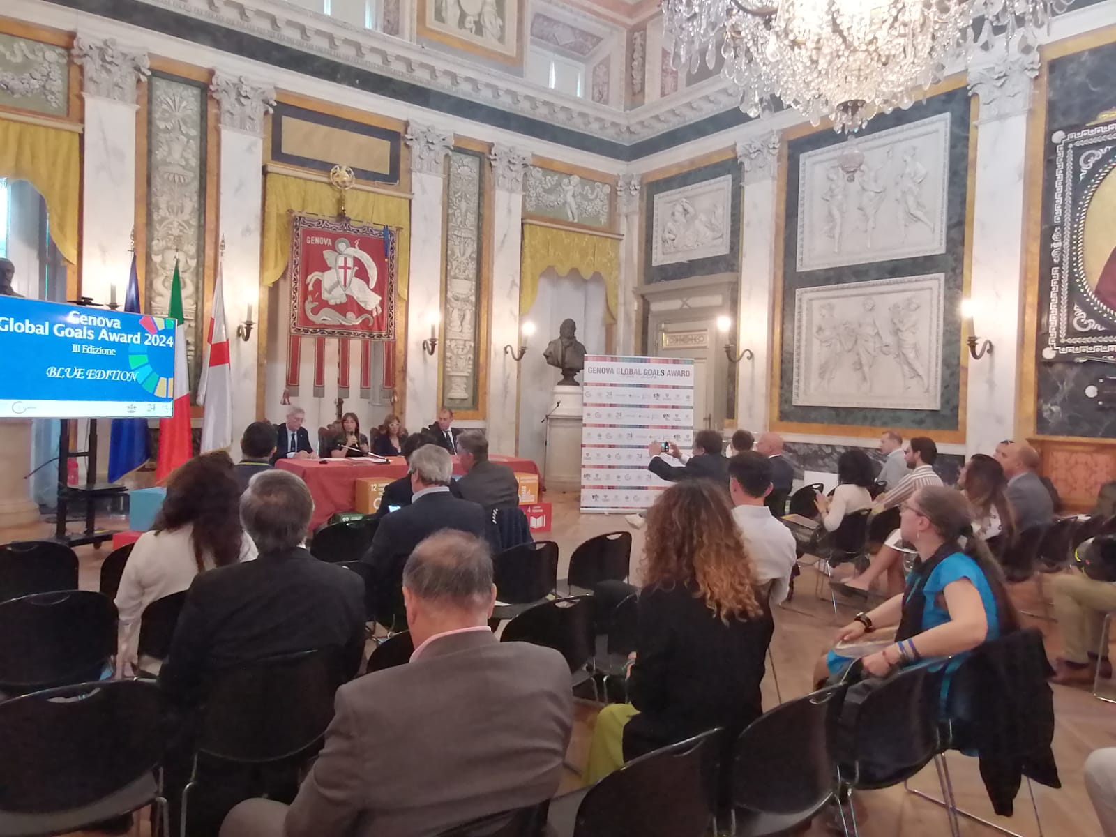 pubblico alla presentazione Genova Global Goals Award 24