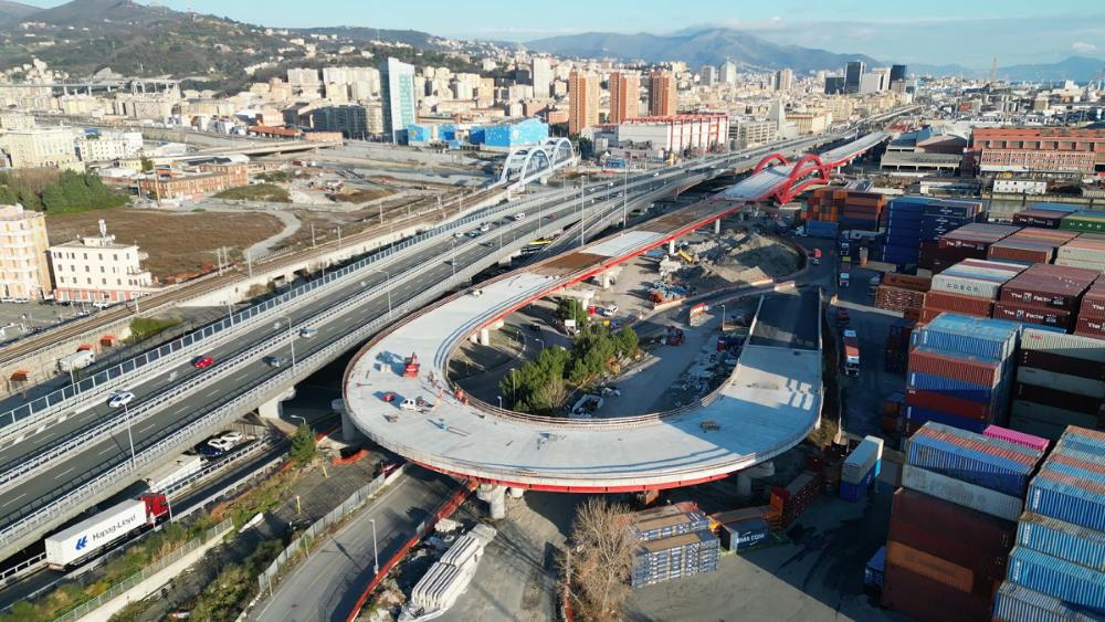 Immagine di alcune infrastrutture di Genova