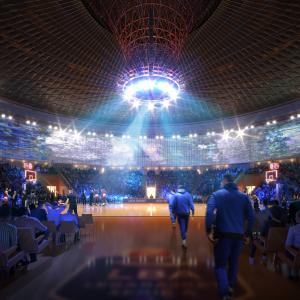 Palasport - rendering notturno